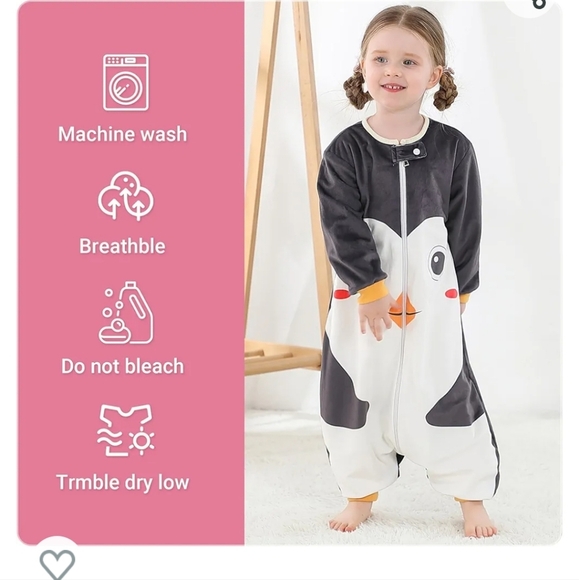 Unisex MICHLEY Baby Sleeping Bag Sack Long Sleeve with Winter Swaddle Sz L - Picture 2 of 8